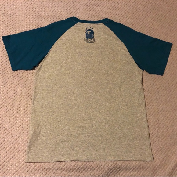 A Bathing Ape x Popeye Short Sleeve Raglan T-Shirt - Picture 3 of 11